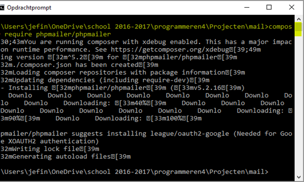 Composer PHPmailer